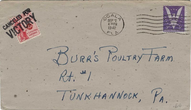 War Savings Stamp envelope