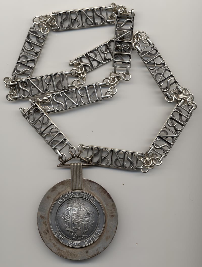 The silver medal from the 40th anniversary of the I.B.N.S.