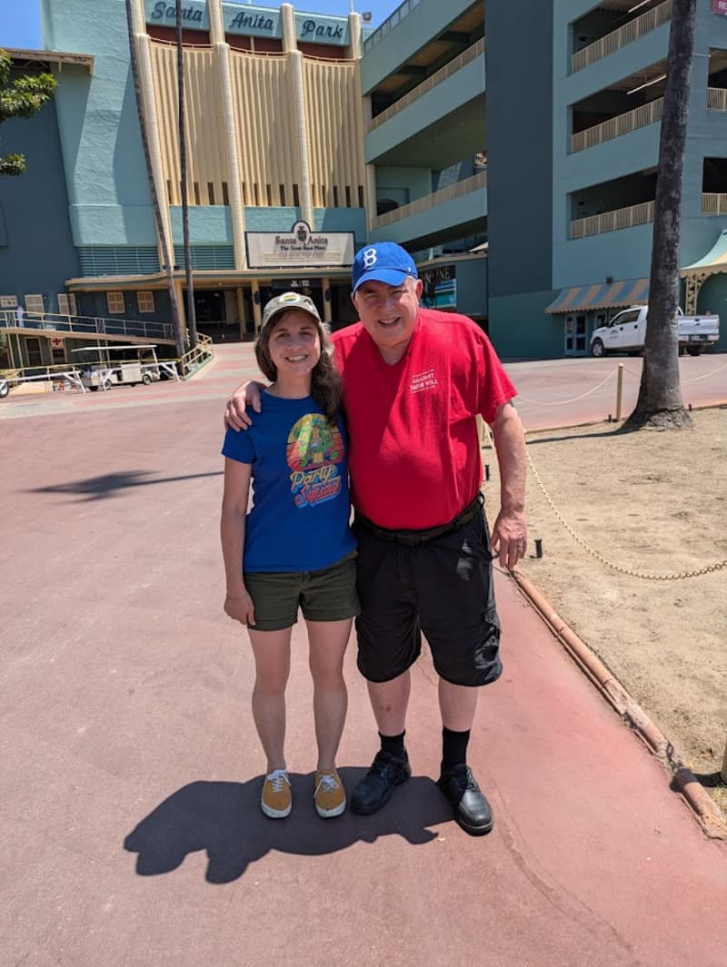 Steve and Ray at Santa Anita Race Track