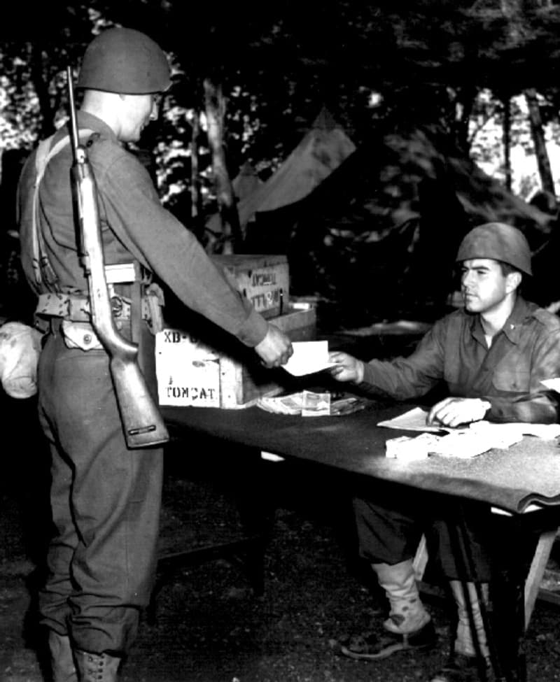 Pay table photo showing Operation Tomcat box