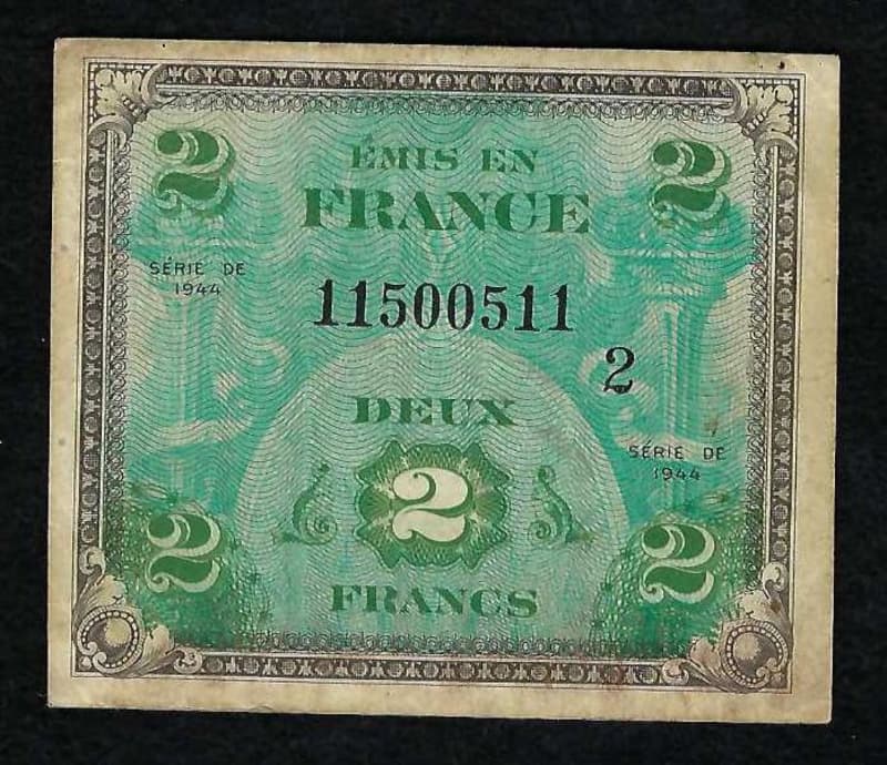 D-Day fancy serial number note