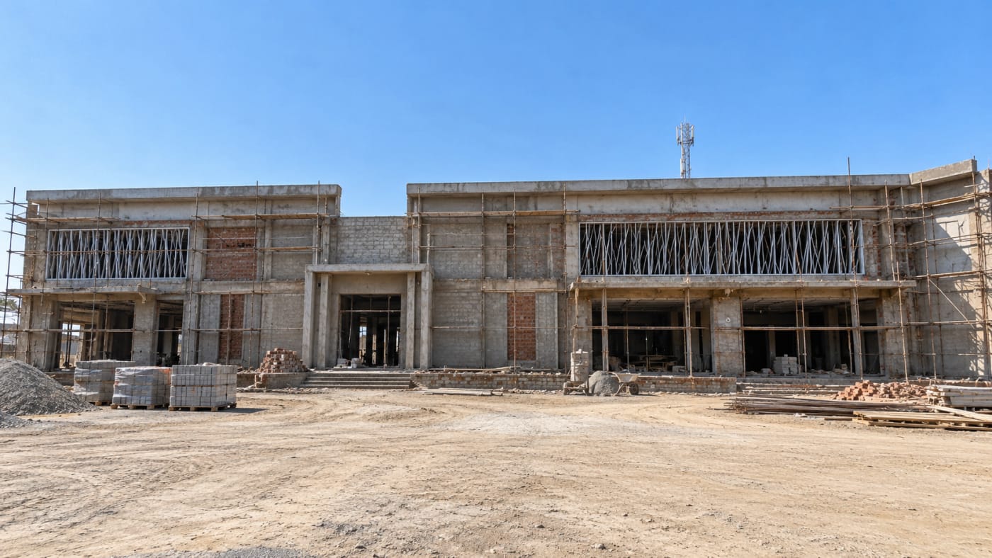 Royal Palm Marquee Under Construction