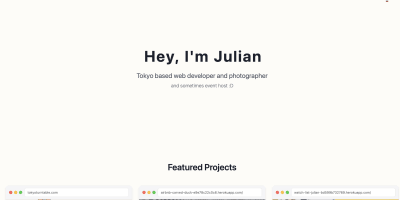 Portfolio website  project preview
