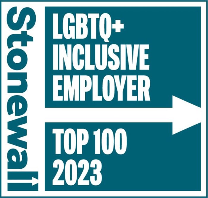 42nd in this year's Stonewall Workplace Equality Index