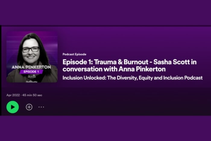Episode 1: Trauma & Burnout - Sasha Scott in conversation with Anna Pinkerton
