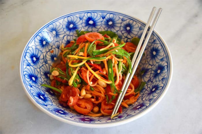 Rainbow Recipes: Thai Papaya Salad