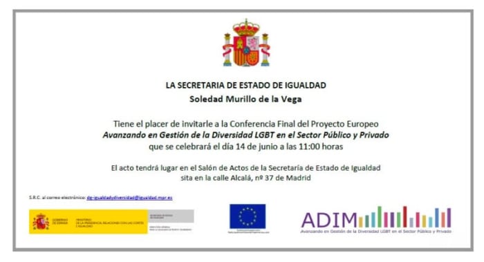 Presentación de 'Avanzando en la Gestión de la Diversidad LGBT en el sector público y privado'