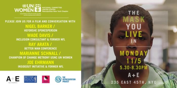 "The Mask You Live In" Screening & Panel