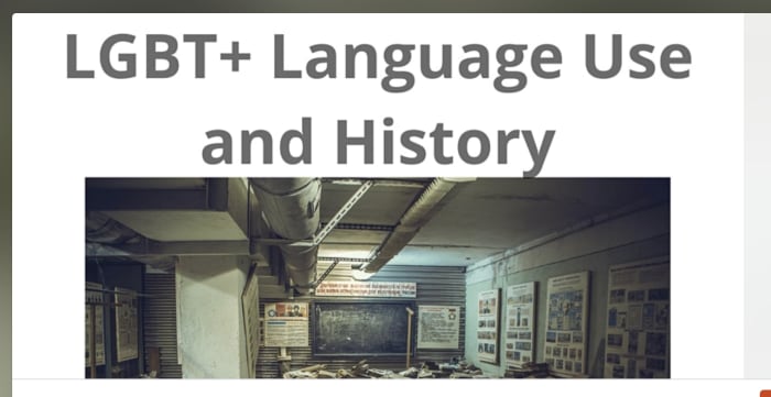 LGBT+ Language Use and History