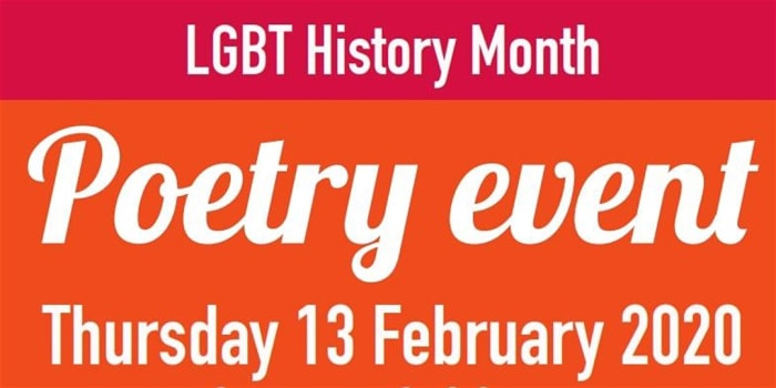 LGBT History Month - Poetry event