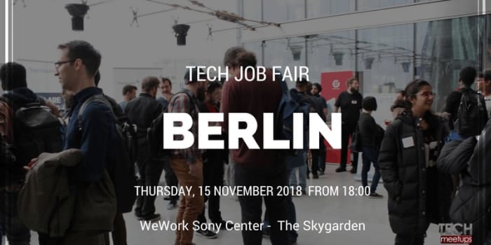 Berlin Tech Job Fair Autumn 2018
