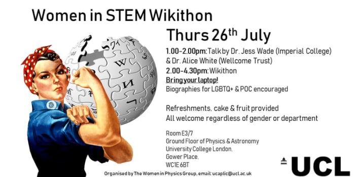 Women in STEM Wikithon