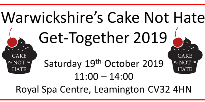 Warwickshire's Cake Not Hate Get-Together 2019