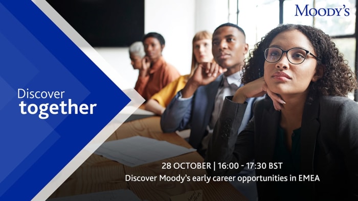 Discover Moody’s early career opportunities in EMEA