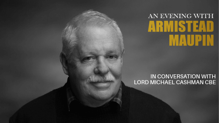 Rays of Resistance Speaker Series: An Evening with Armistead Maupin