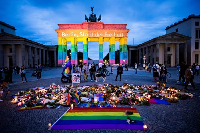 Berlin holds vigil for victims after attack at Pride celebrations