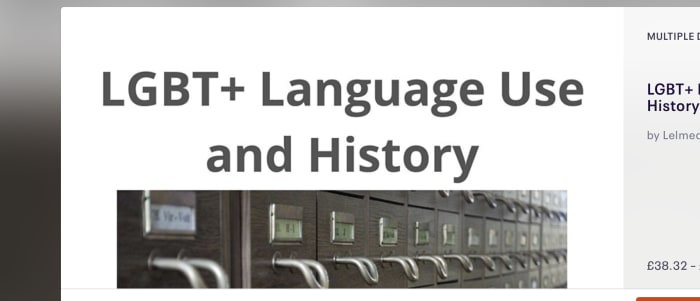 LGBT+ Language Use and History