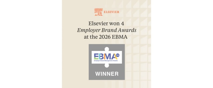 Elsevier won 4 Employer brand awards at the 2026 EBMA