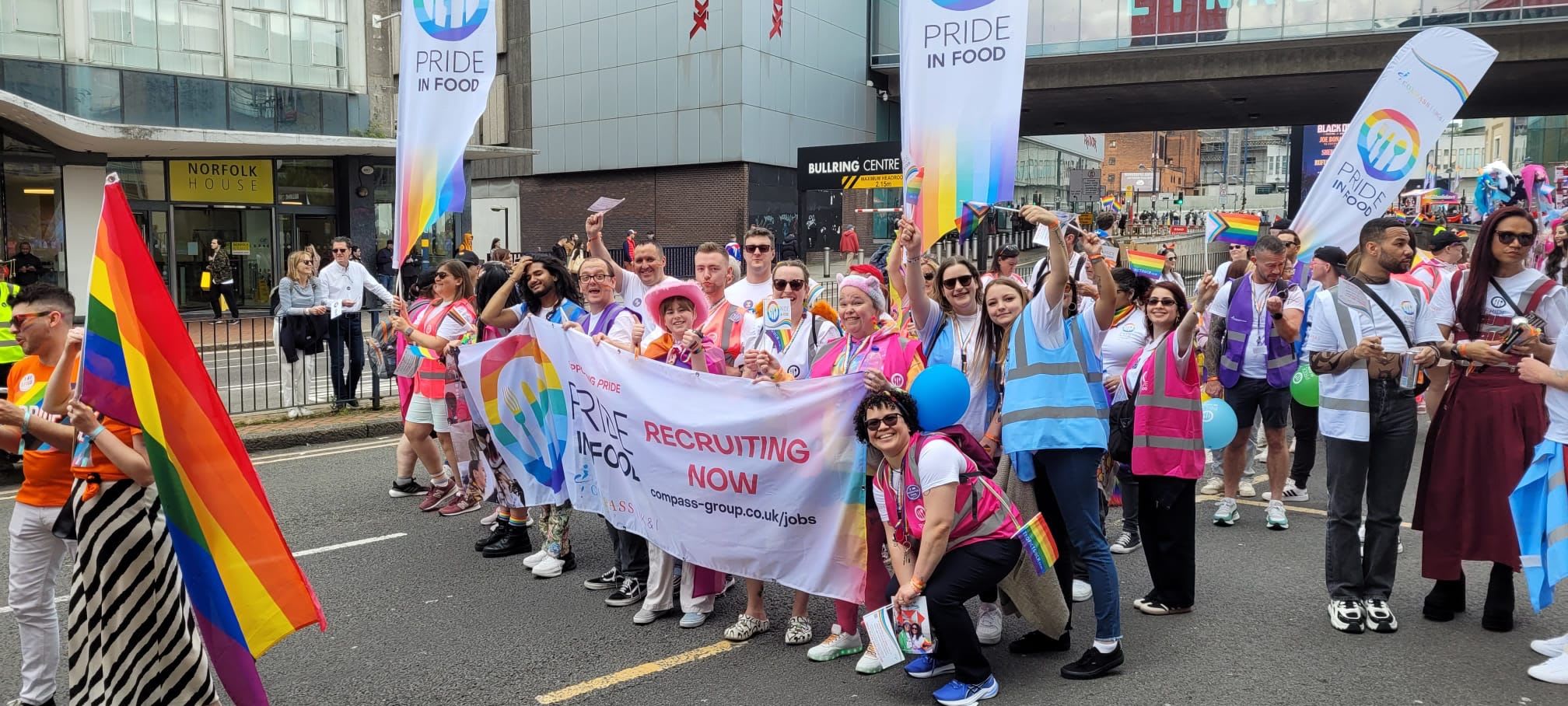 Compass Group UK & Ireland Attends 2024 Birmingham Pride Parade