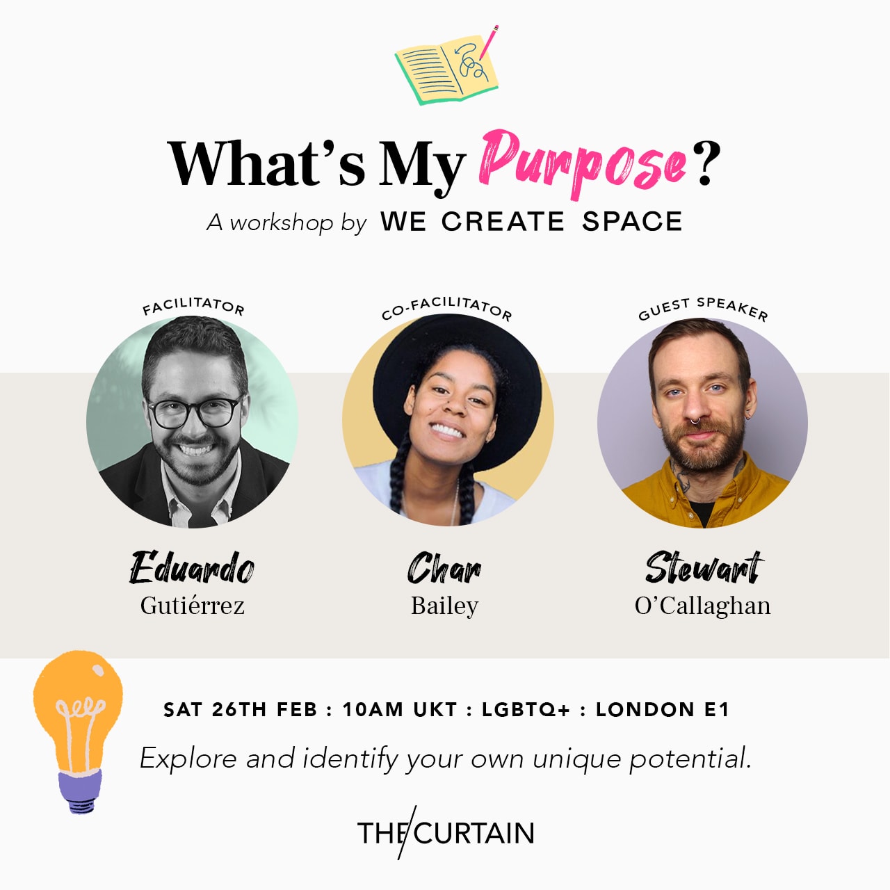 What's My Purpose? Workshop by We Create Space for Queer Leaders