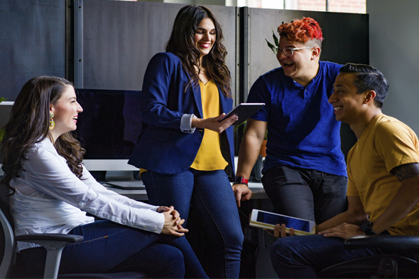 young LGBTQ+ professionals