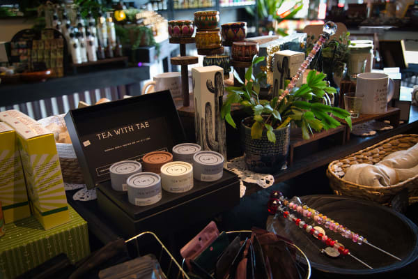 Commercial retail photography Tea with Tae - professional brand photographer Fernandina Beach FL