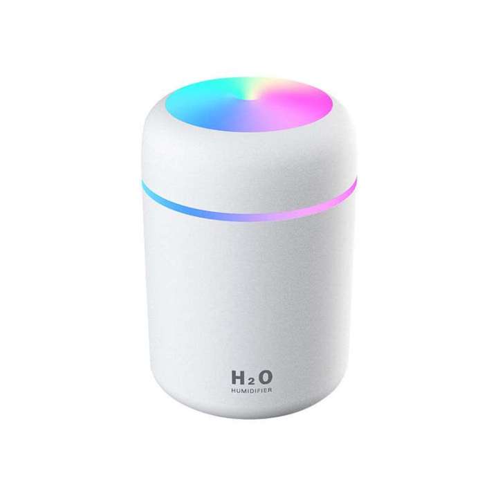 USB Rechargeable Mini Air Humidifier for Bedroom – High Power, Ultra-Quiet, with Color Lights (P-2840)