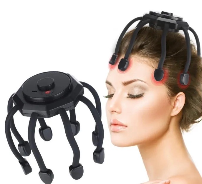 HEGRUS Electric Octopus Scalp Massager – 3 Vibration Modes, Stress Relief & Better Sleep