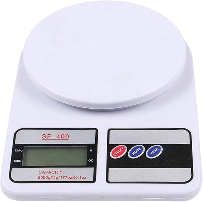 SF400 Digital Kitchen Weight Scale – 5kg Mini Measuring Scale with LCD Display