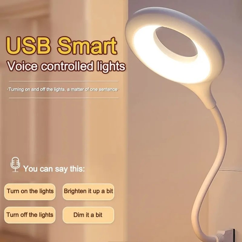 Smart Voice Control LED Light for Laptop – Night Light USB Intelligent Lamp
