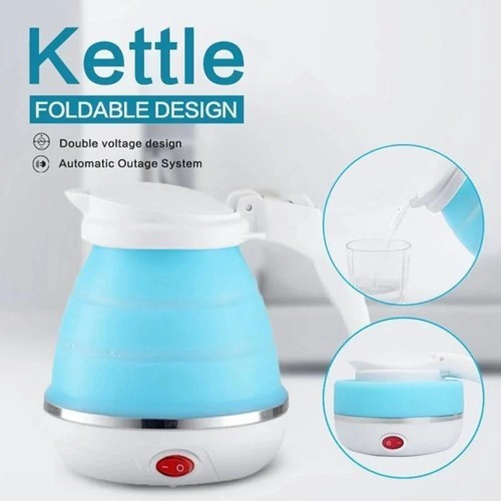 Silicone Foldable Electric Kettle  | Travel Friendly Portable Hot Water Maker