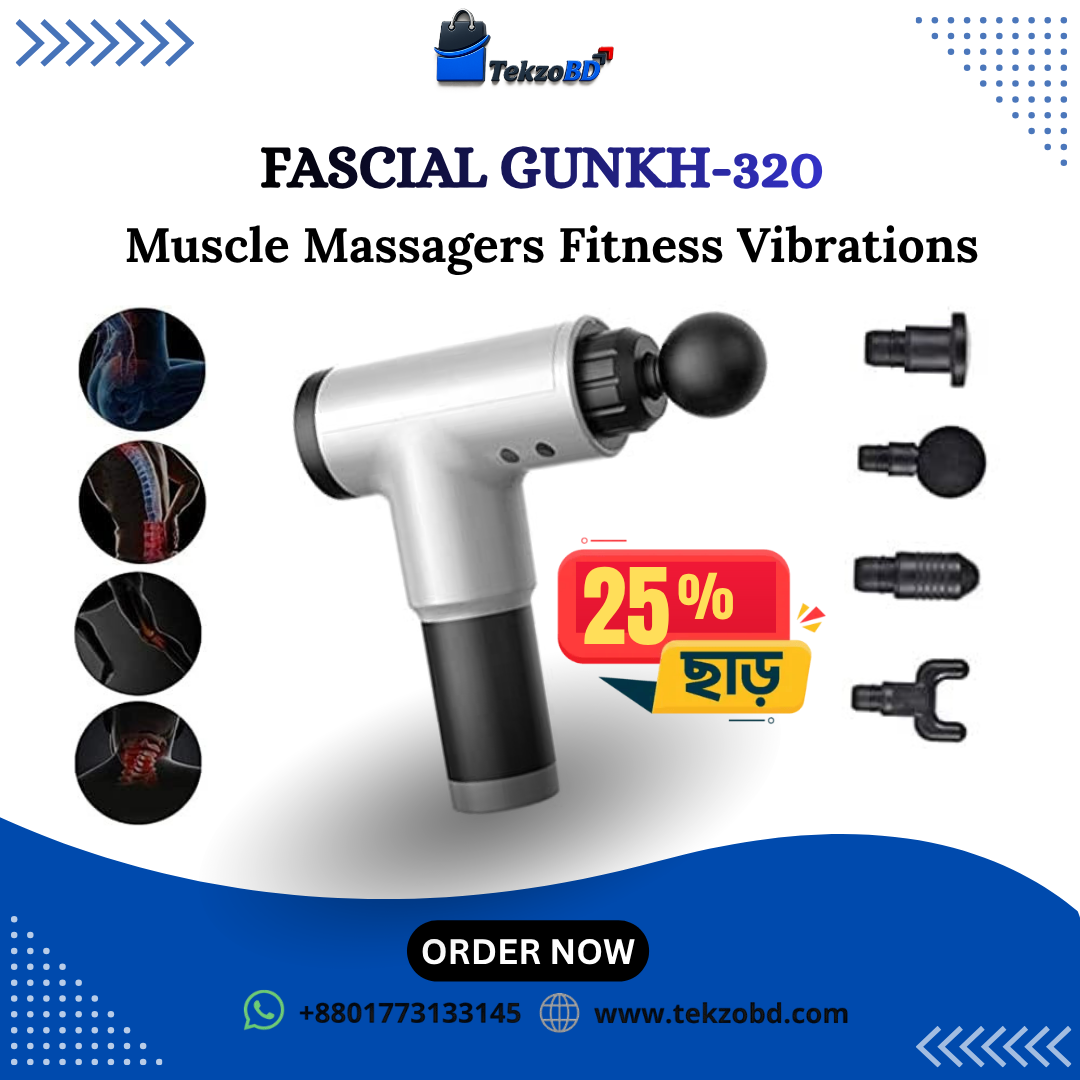 Fascial Gun KH-320 Muscle Massager | Deep Tissue Body Relaxation & Fitness Recovery Device |