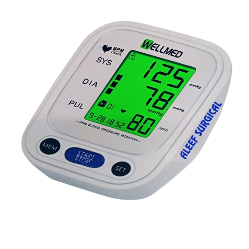 Wellmed Arm Digital Blood Pressure Monitor (Without Battery)