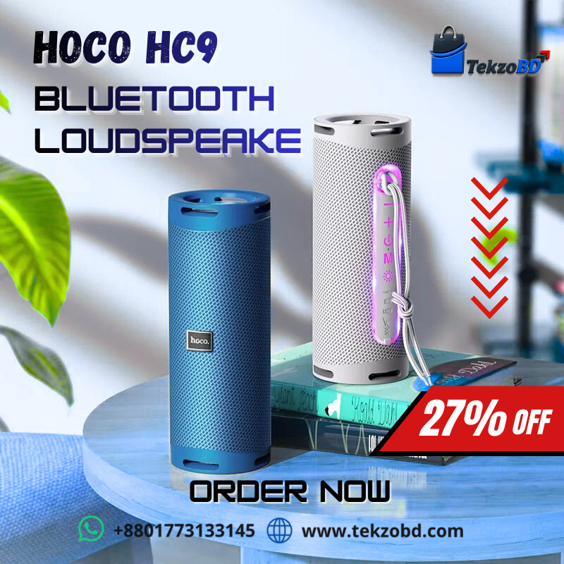 Hoco HC9 Dazzling Pulse Bluetooth Speaker – Bangladeshi Premium Wireless Sound