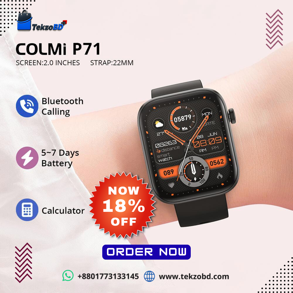 COLMI P71 Calling Smartwatch | Budget-Friendly Smartwatch in Bangladesh