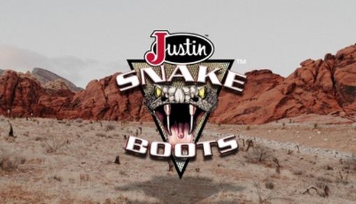 justin stampede snake boots