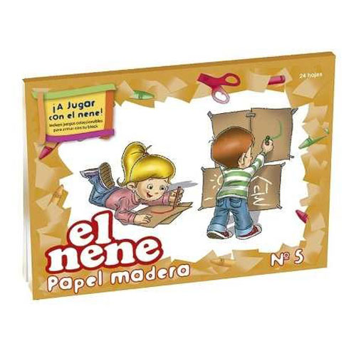 Block de Dibujo el Nene Nº5 Kraft X 24 Hjs.