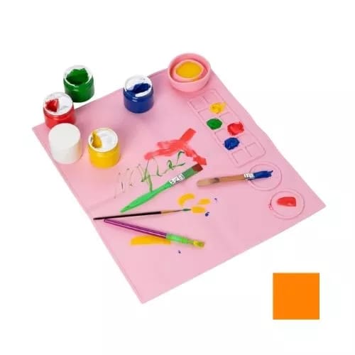 Base de Silicona Olami para Pintar 55 X 45 CM.Naranja