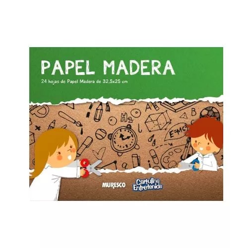 Block de Dibujo Muresco Inspira Nº 5 Papel Madera X