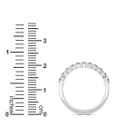 The Soule Round 0.33cttw Half Eternity Band 14K White Gold LGD