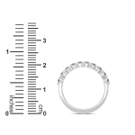 The Soule Round 0.50cttw Half Eternity Band 14K White Gold LGD