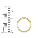 The Soule Round 0.33cttw Half Eternity Band 14K Yellow Gold LGD