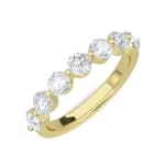 The Soule Round 1.00cttw Half Eternity Band 14K Yellow Gold LGD