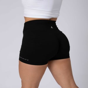 Flattering V-Front Shorts (Black)