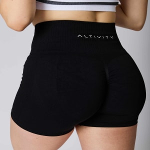 Higher Waisted Shorts (Black)