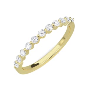 The Soule Round 0.33cttw Half Eternity Band 14K Yellow Gold LGD