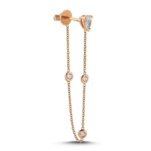 The Cadena Pear 0.26cttw Studs 14K Yellow Gold LGD