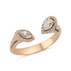 The Meira Pave 0.52cttw 14K Rose Gold LGD