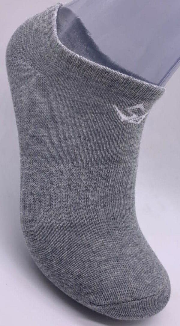 TRONUS GRAY/WHITE ECO-FRIENDLY UNISEX SOCKS (2-PAIRS) (MEN 10-15/WOMEN 11-15)