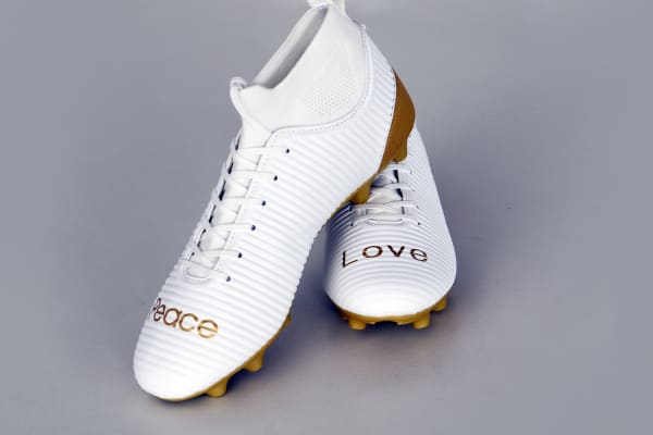 Ozell Brand Women's White Football Cleats